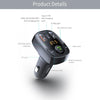 ROCK B301 Dual USB + PD Bluetooth 5.0 FM Transmitter & Car Charger, Support TF Card / U-disk(Black)