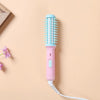 20W Mini Straightening Curling Iron Set Cute Flat Irons Travel Hair Tools, CN Plug(blue pink)