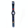 JNEW A369-86397 Children Cartoon Dinosaur Waterproof Time Cognitive Ribbon Quartz Watch(Black)