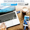 32GB Micro USB + 8 Pin + USB 2.0 3 in 1 Mobile Phone Computer U-Disk(Blue)
