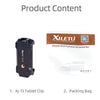 Xiletu Xj-13  Live BroadcastTripod Mount Phone Clamp with 1/4 inch Screw Holes & Cold Shoe Base