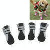 Reflective Dog Shoes, Non-Slip, Breathable, Size L (Black)