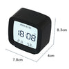 2286 Mini Multifunctional Calendar Alarm Clock Bedside Temperature and Humidity Clock(Black)