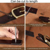 Dandali 120cm Mens Rubberized Pin Buckle Belt Casual Alloy Buckle Belt, Style: Gold Leather Pin Buckle(Black)