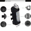 AQY-093 Detachable USB Rechargeable LED Bike Taillight(White)