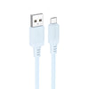 Borofone BX115 Lotto 2.4A USB to Micro USB Charging Cable, Length: 1m(Blue)