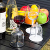 COOL CAMP CF-523 Removable Portable Outdoor Camping Wine Glass Shatterproof Resin Collapsible Champagne Cup(Black)
