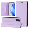 For Samsung Galaxy Note10 RC01 Dual-Folded Magnetic Suction RFID Leather Phone Case(Light Purple)