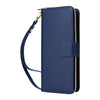 For Samsung Galaxy A55 Nine-card Slots Zipper Wallet Bag Leather Phone Case(Blue)