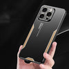 For iPhone 15 Pro Max Blade Series TPU Hybrid Metal Phone Case(Gold)