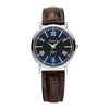 YAZOLE 313 Roman Numeral Dial Ladies Business Quartz Watch(Black Tray Brown Belt)