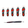 Silicone Shock-absorbing Breathable Sweat-absorbing TPE Insoles, Size: For 44/45cm(Black)