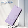 For Asus ROG Phone 8 / 8 Pro Honeycomb Embossing RFID Leather Phone Case(Light Purple)