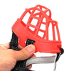 Red Silicone Dog Muzzle Size 4, Breathable & Anti-Bite
