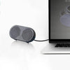 5002 USB Sound Card Computer Small Speakers Mini Desktop Audio(Black)