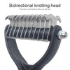 Dog Comb, Stainless Steel, Double-Sided, Pink, 17cm