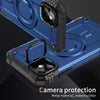 For iPhone 11 Lens Holder MagSafe Phone Case(Blue)