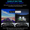 Car HUD Head-Up Display, OBD2, Speed, RPM, Temp, Blue