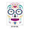 Waterproof And Sweat Proof Of The Dead Masquerade Party Temporary Stickers Halloween Face Tattoo Stickers(SY-B156)