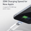 Baseus 20W Type-C / USB-C to 8 Pin PD High-density Braided Fast Charging Data Cable, Length: 2m(Black)