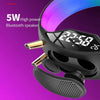 S528 Multifunctional Wireless Charging Bluetooth Speaker with RGB Light & White Noise & Simulated Sunrise(Black)