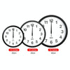 Smart Network Automatic Time Synchronization Wifi Wall Clock Modern Minimalist Silent Living Room Clock, Size:12 inch(Black)