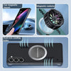 For Samsung Galaxy S23 5G All-inclusive Lens Frameless Graphene Cooling Phone Case(Navy Blue)