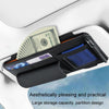 Multi-functional Car Sunshade Sunglasses ID Ticket Storage Bag Car Sun Visor Eyeglasses Case(Grey)