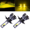 2 PCS H4 DC9-36V / 36W / 3000K / 6000LM IP68 Car / Motorcycle Mini COB LED Headlight Lamps / Fog Light(Gold Light)