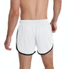 XL Three Pants Men Gym Shorts Quick Dry Swimming Trunks(White)