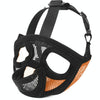 Breathable Bulldog Muzzle, Orange, XS - Tongue Out Design