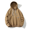 Men Lose Solid Color Sweatshirt, Color: Dark Apricot(M)