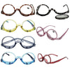 Makeup Magnifying Glass Presbyopic Glasses Flip Swivel Reading Glasses, Degree: +250(Black)