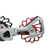 MEROCA Ceramic Bearing Mountain Bike Guide Wheel(11T Red)