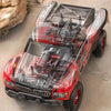 JJR/C Q39C 2.4G Four-wheel Drive High-speed Climbing Carbon Brush Motor RC Desert Off-Road Truck(Red)