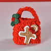 For AirPods Pro Woven Plush Bag Shape Bluetooth Earphone Protective Case(Red Gingerbread Man)