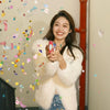 4pcs Birthday Party Wedding Inflatable Gift Flowers Atmosphere Toy(Random Color Delivery)