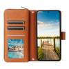 For Samsung Galaxy A26 Nine-card Slots Zipper Wallet Bag Leather Phone Case(Brown)