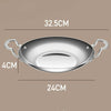Kacheeg Stainless Steel Alcohol Dry Cooker Single Person Small Stove Boiler, Diameter: 24cm(Pot)