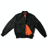Spring Autumn Thin Man Jacket Loose Nylon Baseball Clothing, Size: XL(Black)