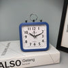 Candy Color Office Home Student Square Alarm Clock(Blue)