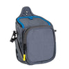 Dog Treat Training Pouch Bag with Poop Bag Dispenser (Dark Grey/Blue)