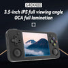 ANBERNIC RG35XX H Handheld Game Console 3.5 Inch IPS Screen Linux System 64GB+128GB(Transparent Purple)