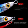 PROBEROS LF126 Long Casting Lead Fish Bait Freshwater Sea Fishing Fish Lures Sequins, Weight: 30g(Color E)