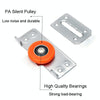 Closet Sliding Door Pulley Fittings Silent Sliding Door Accessories With 8 Screws, Model: Pulley