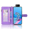 For ASUS Zenfone 7 Pro ZS671KS Litchi Texture Zipper Leather Phone Case(Purple)