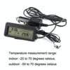 Car Inside and Outside Backlit Mini Digital Thermometer(Green)