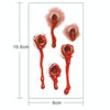 20pcs S-251 Halloween Terror Realistic Bullet Wound Blood Temporary Tattoo Sticker