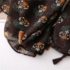 180 X 85cm  Women Cotton And Linen Scarf Retro Splicing Bohemian Printed Silk Shawl SL2003-013
