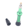 A5598 2 PCS 40mm Green French Tubeless Valve Core with Purple Disassembly Tool for Road Bike